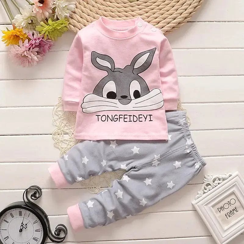 Girl Cotton Sleepwear Spring Set - Essentialshouses