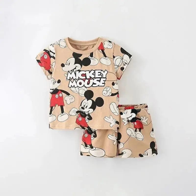 Kids Leisure Mickey Mouse Shirt Set - Essentialshouses