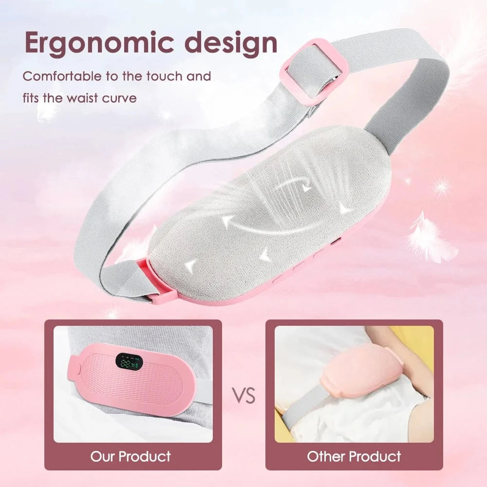 Electric Heating Waist Belt – Menstrual Cramp & Abdominal Relief (USB Rechargeable)