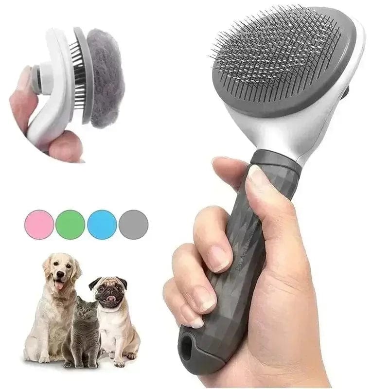 Essentialshouses Pet Cat Comb Dog Brush Self Cleaning Pet Hair Remover Brush For Dogs Cats Grooming Tools Pets Dematting Comb Dogs Accessories