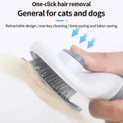 Essentialshouses Pet Cat Comb Dog Brush Self Cleaning Pet Hair Remover Brush For Dogs Cats Grooming Tools Pets Dematting Comb Dogs Accessories