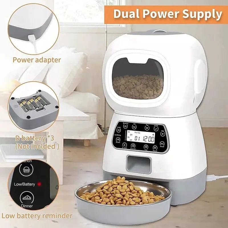 Essentialshouses Pet Smart Automatic Food Feeder