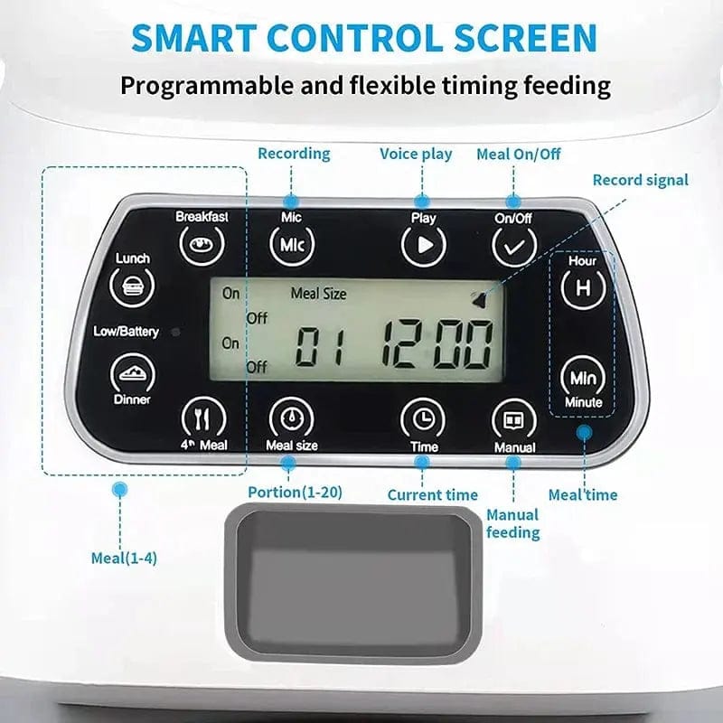 Essentialshouses Pet Smart Automatic Food Feeder