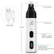 Essentialshouses Pet USB Charging Nail Trimmer