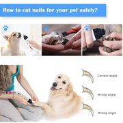 Essentialshouses Pet USB Charging Nail Trimmer