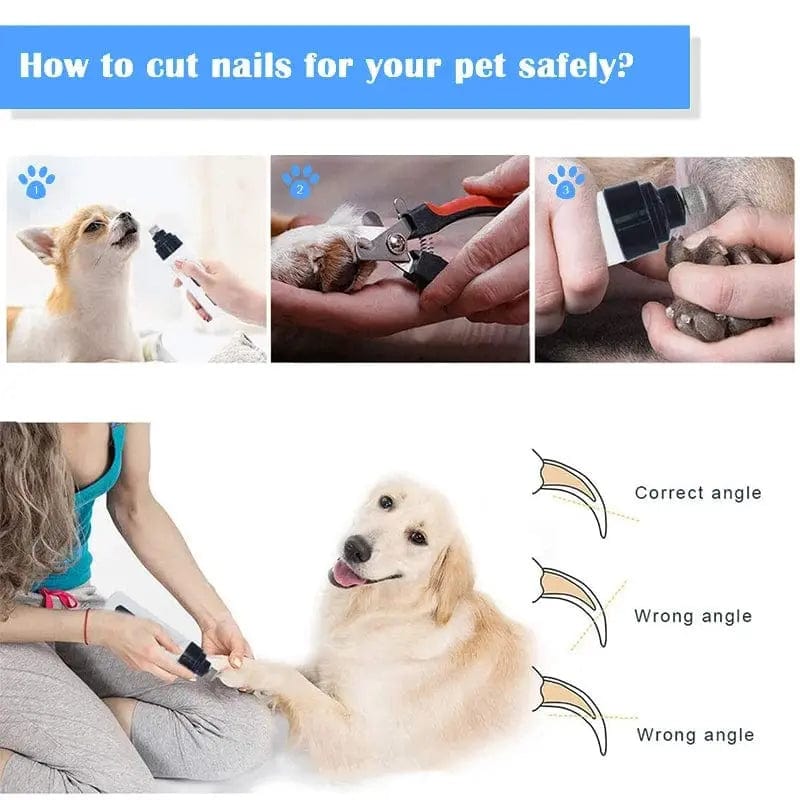 Essentialshouses Pet USB Charging Nail Trimmer