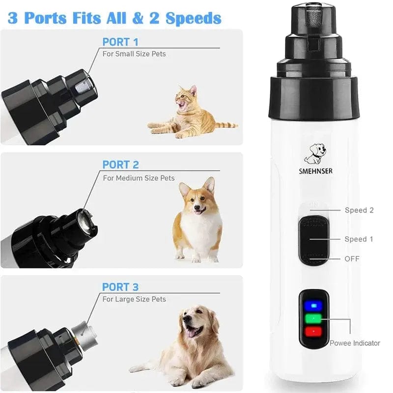Essentialshouses Pet USB Charging Nail Trimmer