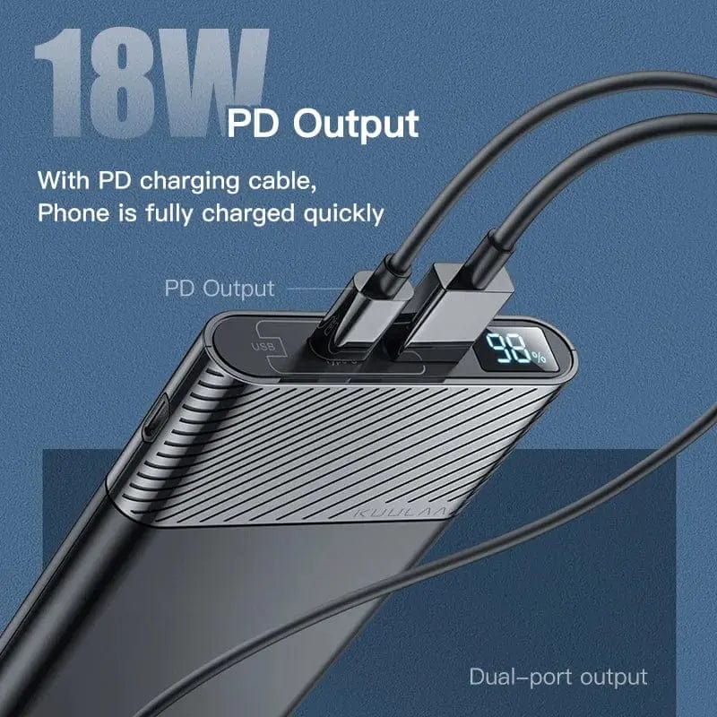 Phone 10000mAh QC PD 3.0 Power Bank - Essentialshouses