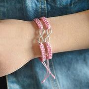 Essentialshouses Pink Infinity Handmade Bracelet Set