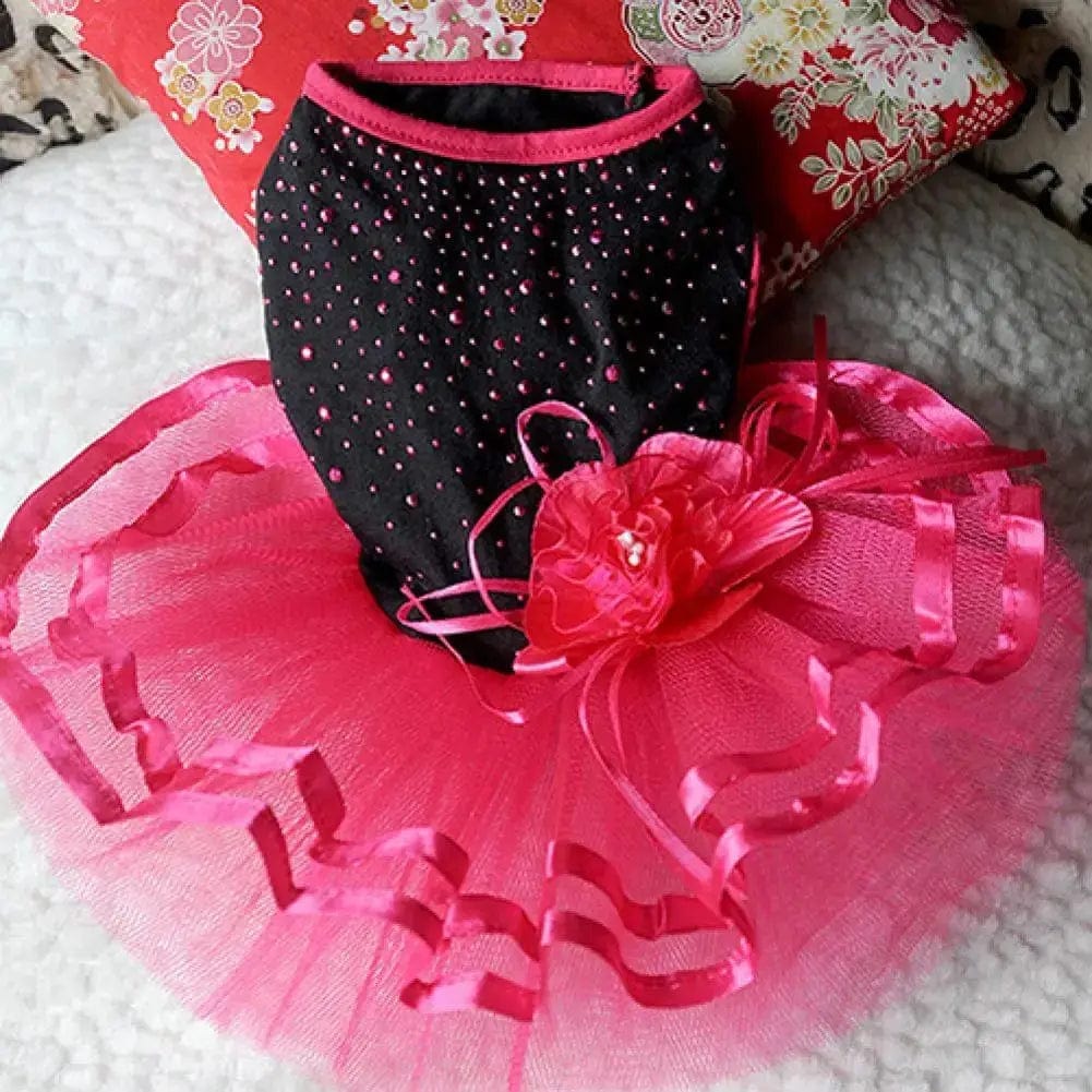 Essentialshouses Puppy Rose Flower Summer Dress