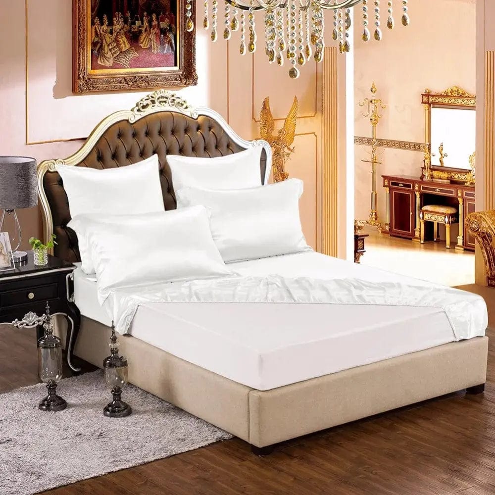 Essentialshouses Pure dyed Mulberry Silk Satin Bedding set