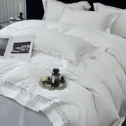 Essentialshouses Pure White Egyptian Cotton Bedding Set