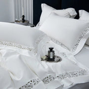 Essentialshouses Pure White Egyptian Cotton Bedding Set