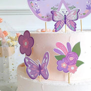 Essentialshouses Purple Butterfly Hanging Swirls Birthday Decoration