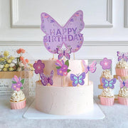 Essentialshouses Purple Butterfly Hanging Swirls Birthday Decoration