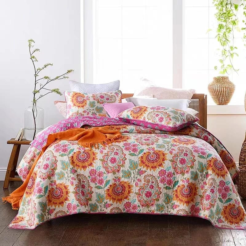 Essentialshouses Quilt Rural Retro Bedding Set