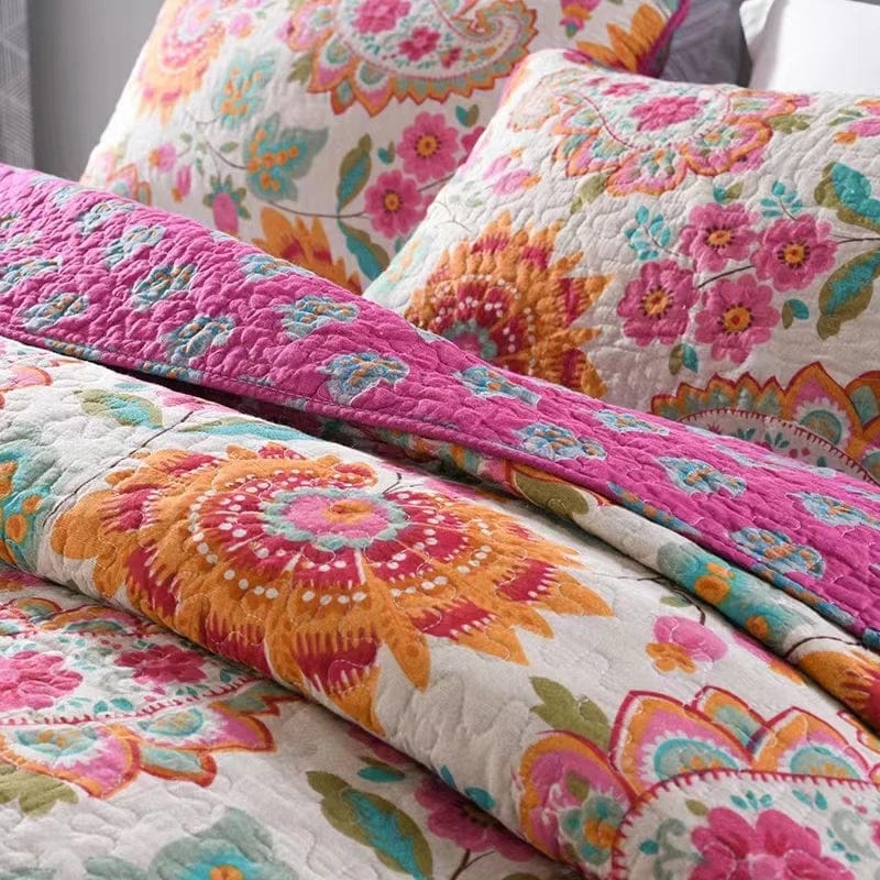 Essentialshouses Quilt Rural Retro Bedding Set