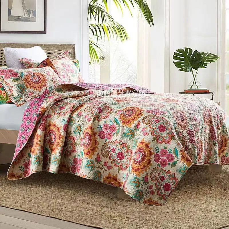 Essentialshouses Quilt Rural Retro Bedding Set