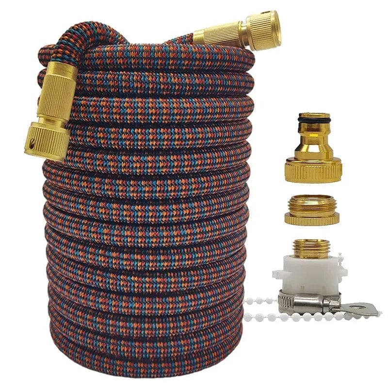 Essentialshouses Rainbow hose / 100ft Double Metal Connector Pvc Reel Pipe