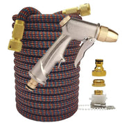 Essentialshouses Rainbow hosewith gun / 50ft Double Metal Connector Pvc Reel Pipe