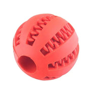 Essentialshouses Red / 5cm Dog Tooth Cleaning Food Ball Toy