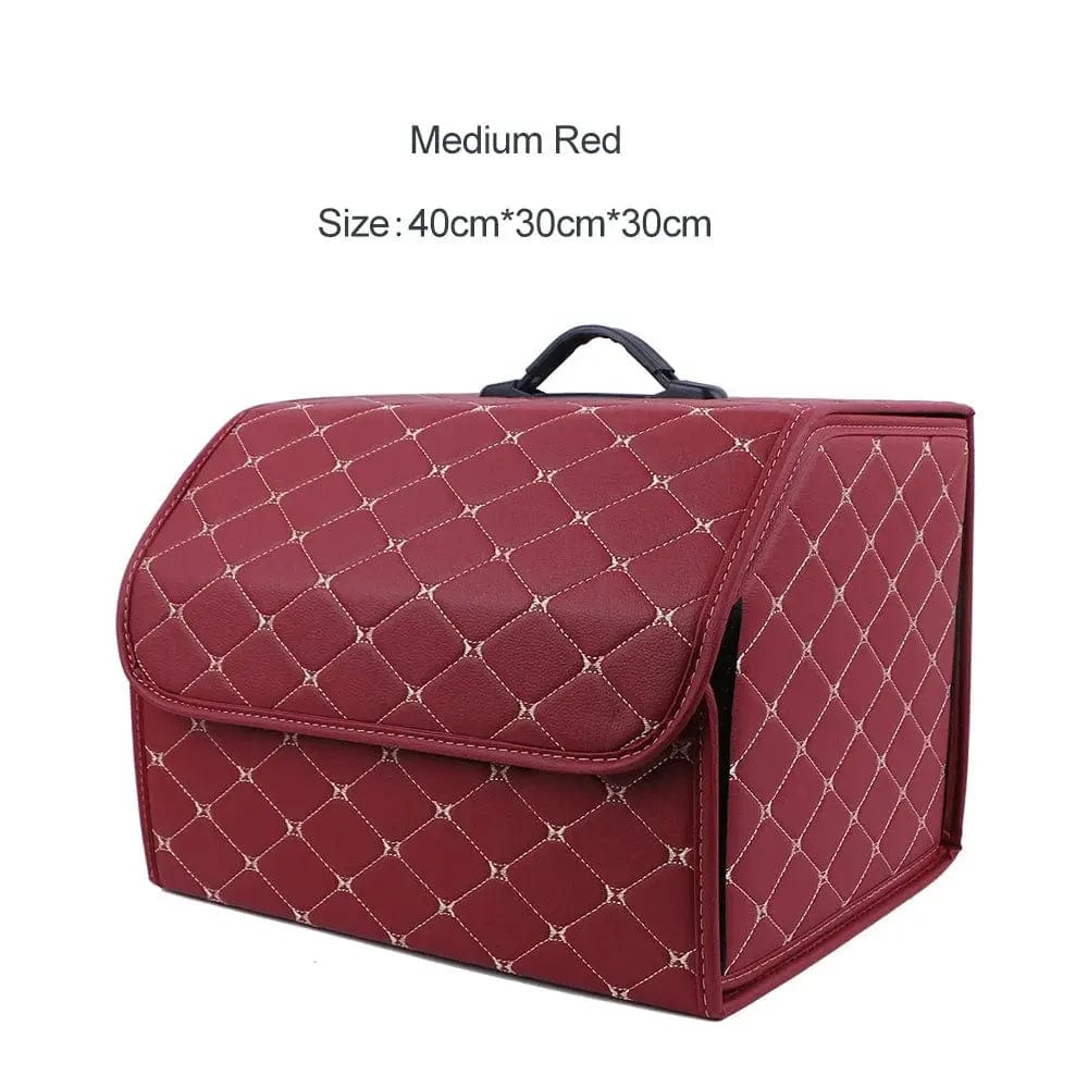 Essentialshouses Red-Medium Car Trunk Large Capacity Organizer Box