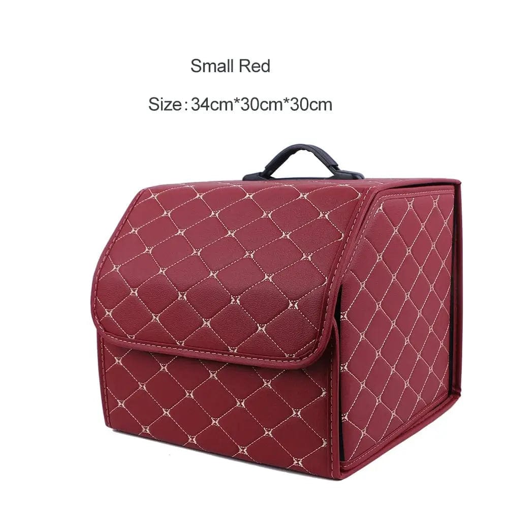 Essentialshouses Red-Small Car Trunk Large Capacity Organizer Box