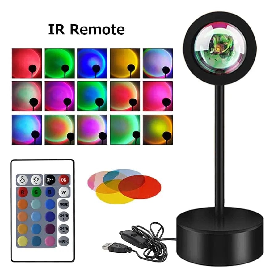 Essentialshouses Remote Multicolor Smart Sunset Projector Night Light