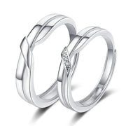 Essentialshouses RI21Y0476 Luxury AAA Zircon Couple Paired Ring