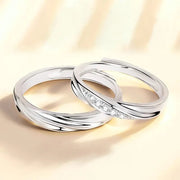 Essentialshouses RI22Y0664 Luxury AAA Zircon Couple Paired Ring