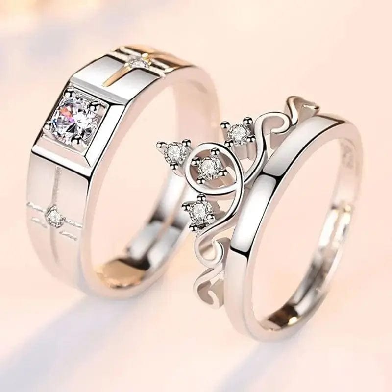 Essentialshouses RI23Y0238 Luxury AAA Zircon Couple Paired Ring