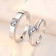 Essentialshouses RI23Y0300 Luxury AAA Zircon Couple Paired Ring