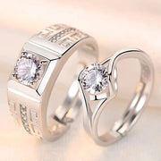 Essentialshouses RI23Y0308 Luxury AAA Zircon Couple Paired Ring