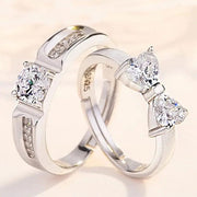 Essentialshouses RI23Y0309 Luxury AAA Zircon Couple Paired Ring