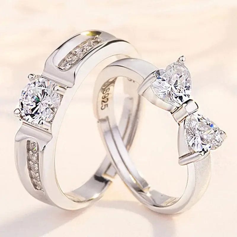 Essentialshouses RI23Y0309 Luxury AAA Zircon Couple Paired Ring
