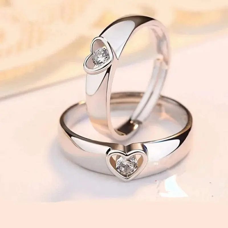 Essentialshouses RI23Y0312 Luxury AAA Zircon Couple Paired Ring