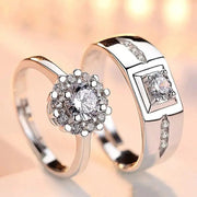 Essentialshouses RI23Y0315 Luxury AAA Zircon Couple Paired Ring