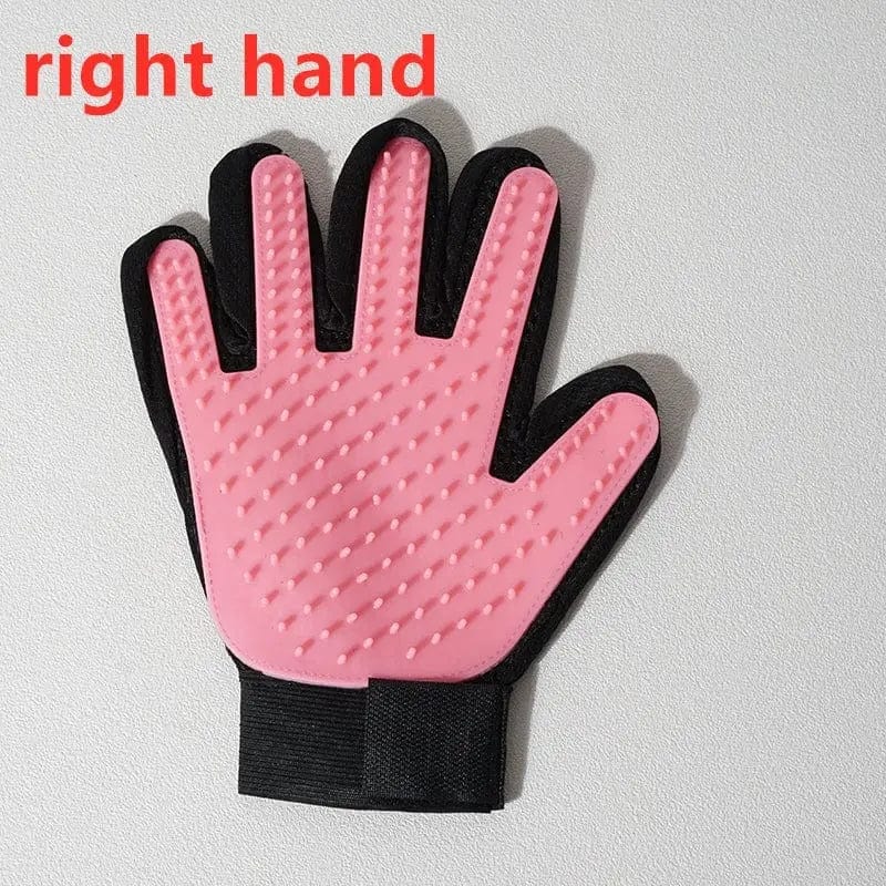 Essentialshouses Right Pink Cat Hair Deshedding Brush Gloves