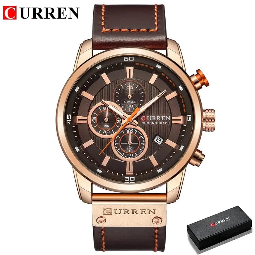 Essentialshouses rose coffee box Luxury Chronograph Quartz Watch