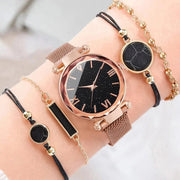 Essentialshouses Rose Gold A Magnetic Starry Sky Women Watches