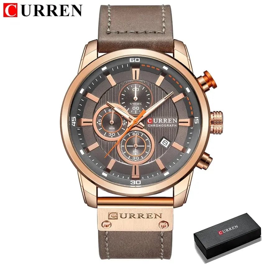 Essentialshouses rose gray box Luxury Chronograph Quartz Watch