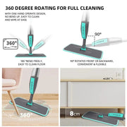 Essentialshouses Rotation Flat Spray Cleaning Sweeper