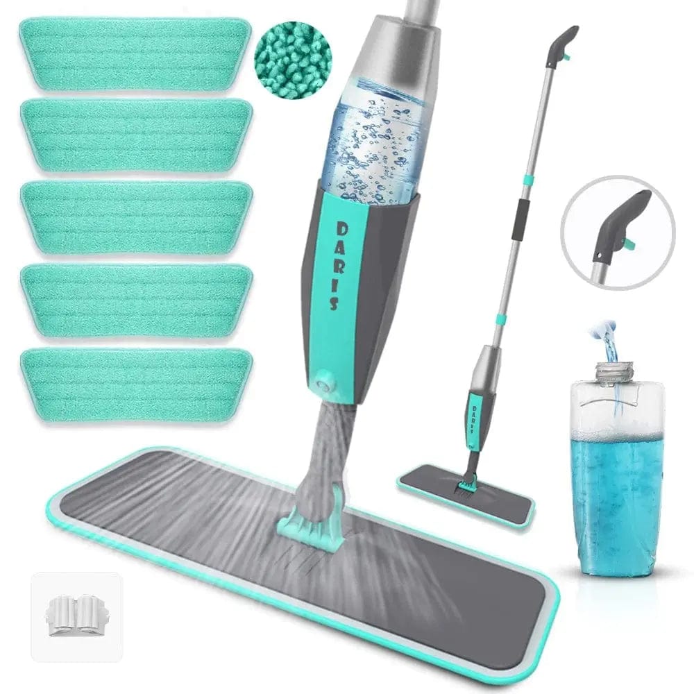 Essentialshouses Rotation Flat Spray Cleaning Sweeper