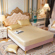 Essentialshouses Satin Rayon Fitted Sheet Mattress Cover
