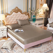 Essentialshouses Satin Rayon Fitted Sheet Mattress Cover