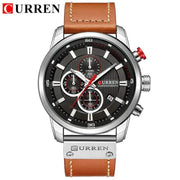 Essentialshouses silver black Luxury Chronograph Quartz Watch