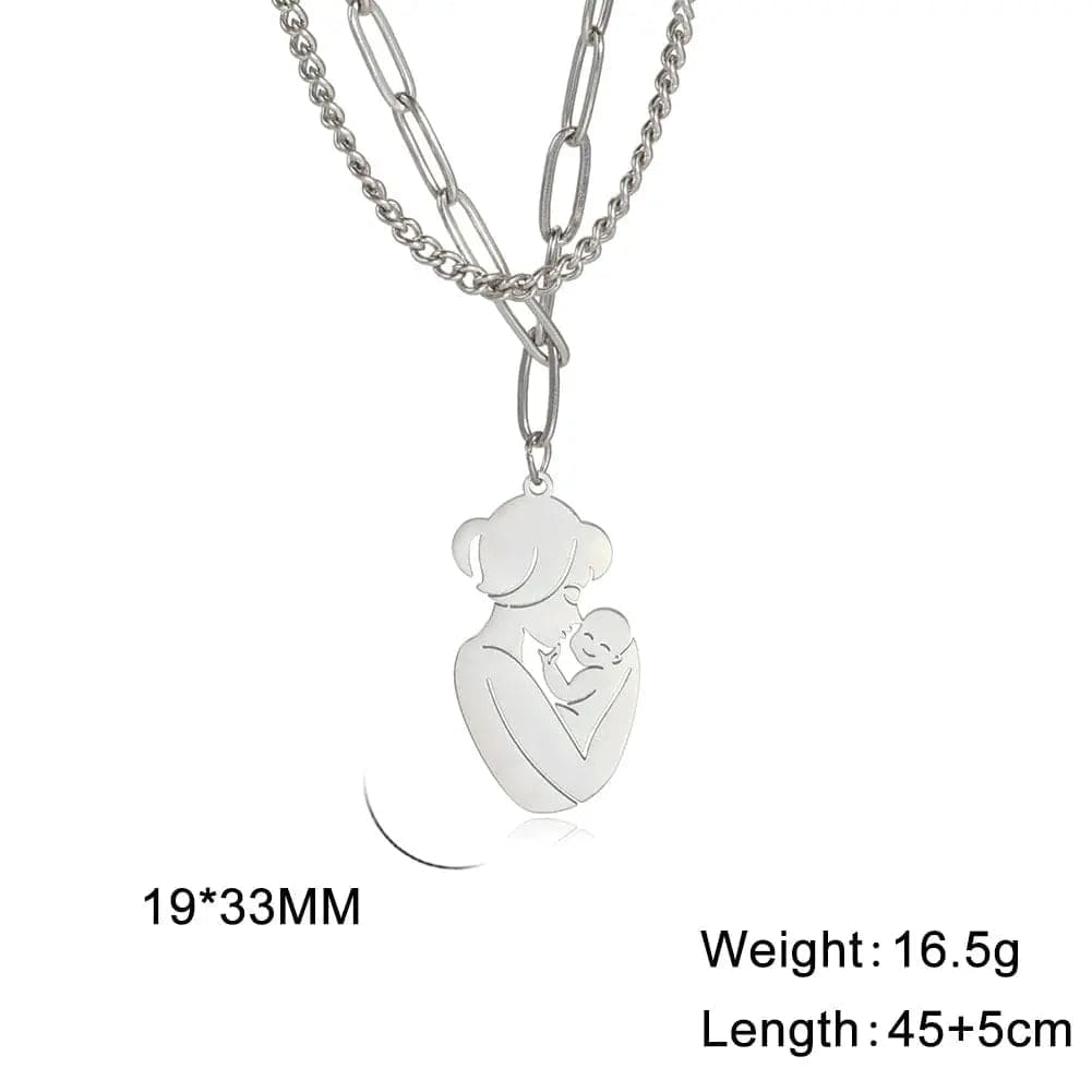 Skyrim Mom Baby Pendant Necklace - Essentialshouses