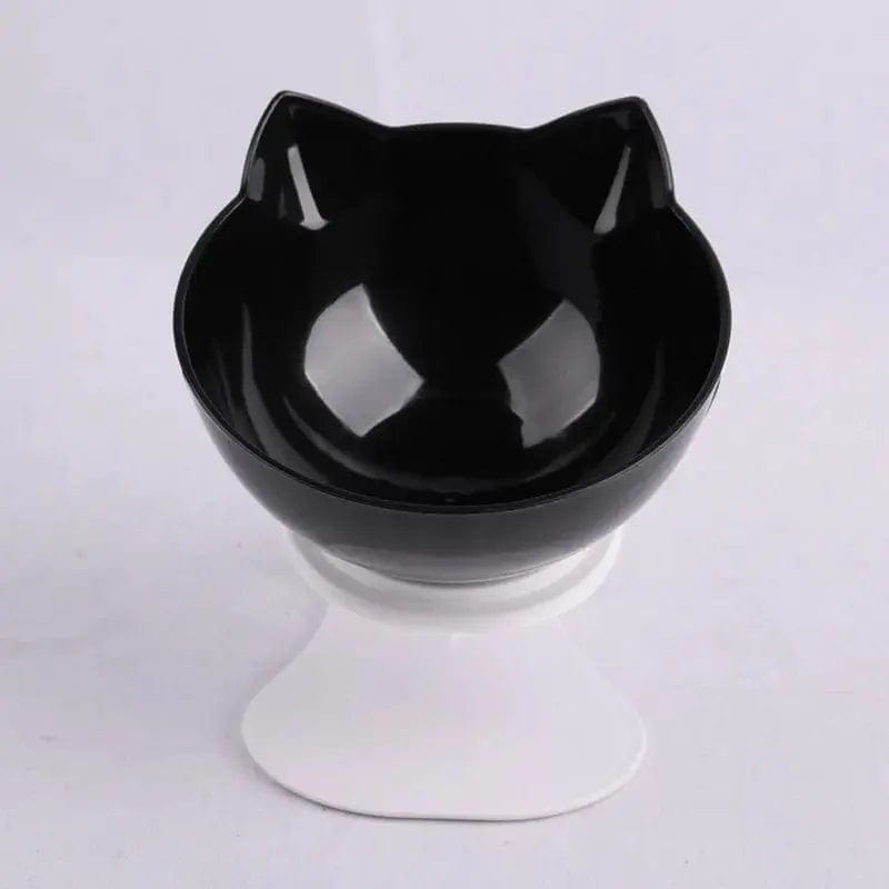 Essentialshouses Single Black Cat Non-Slip Double Food Bowl