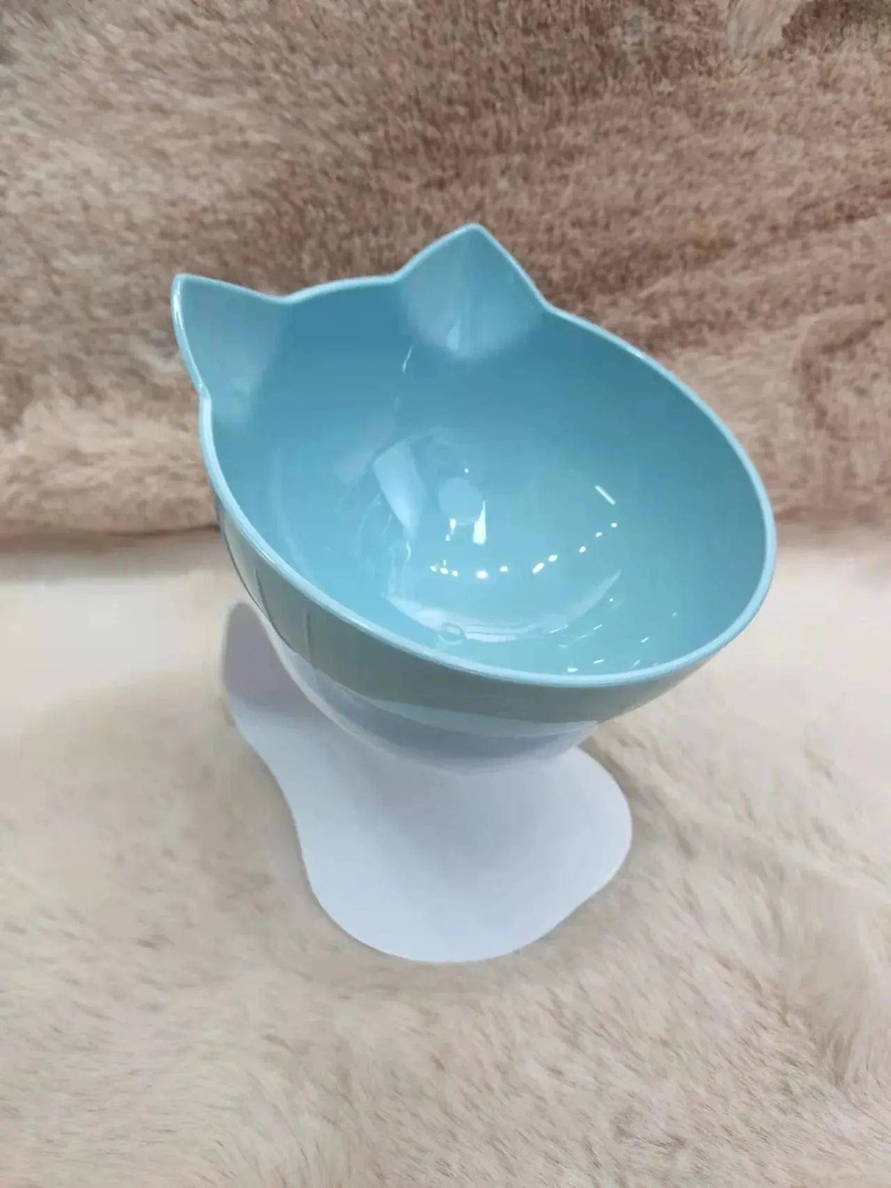 Essentialshouses Single Blue Cat Non-Slip Double Food Bowl