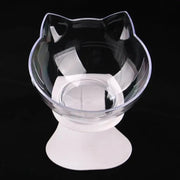 Essentialshouses Single Clear Cat Non-Slip Double Food Bowl